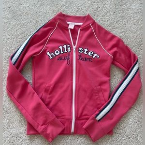 VINTAGE Y2K Hollister Athletic Pink Zip Up, Size Small
